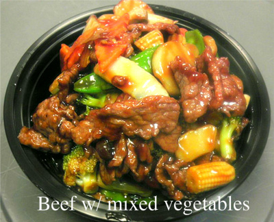 Beef with Mixed Vegetables